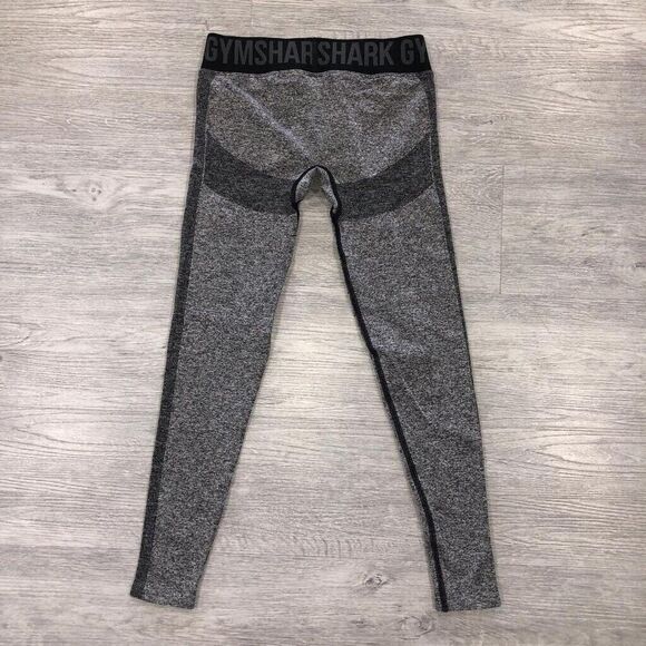 Gymshark Flex Low Rise Leggings Women's Gray Tight Gym Train Workout Yoga - Picture 3 of 9